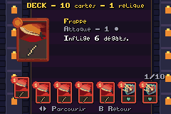 Registre du deck