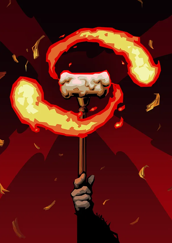 Flamme éclatante